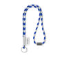 Polyester 2-kleurige koord-lanyard met full color label