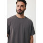 IQONIQ Kakadu relaxed gerecycled katoen t-shirt, antraciet (XXXL)
