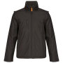 Herenjack met afneembare mouwen Dark Grey / Orange XL Herenjack met afneembare mouwen Dark Grey / Orange XL