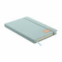 CORDI NOTE - A5 RPET corduroy notitieboek - Babyblauw