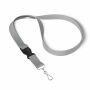 Afneembare polyester lanyard in Pantone-kleur met zeefdruk en J-haak Afneembare polyester lanyard in Pantone-kleur met zeefdruk en J-haak