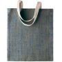 100% Natuurlijke Jute Tas natural/ink blue one size