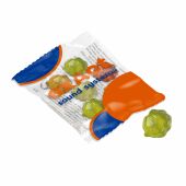 Vruchtengummies in veel standaard vormen, Transparant, Klavertje 4 Vruchtengummies in veel standaard vormen, Transparant, Klavertje 4