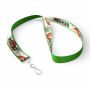 Polyester keycord met gesublimeerde satijnen overlay