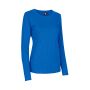 Interlock T-shirt | lange mouw | dames - Azur, XL
