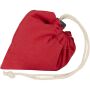 Madras Blend 140 g/m² GRS-gecertificeerde, gerecyclede, opvouwbare katoenen draagtas, 7 liter - Rood Madras Blend 140 g/m² GRS-gecertificeerde, gerecyclede, opvouwbare katoenen draagtas, 7 liter - Rood