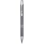 Moneta balpen van gerecycled aluminium (blauwe inkt) - Grijs