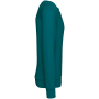 Ecologische uniseks sweater met ronde hals Peacock Green XXS