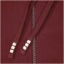 Arora 300 g/m² unisex hoodie met ritssluiting - Diep bordeauxrood - 4XS