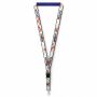 Afneembare polyester keycord met gesublimeerde satijnen overlay