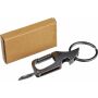 Metalen karabijnhaak sleutelhanger Bella gun metal