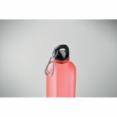 MOSS RE500 - RPET fles 500ml - Transparant Rood