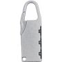 Zinc alloy numeric padlock April silver