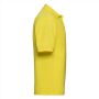 RUS Men Classic Polycotton Polo, Yellow, XS