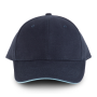 Orlando - 6 panel cap Navy / Sky Blue One Size Orlando - 6 panel cap Navy / Sky Blue One Size