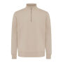 IQONIQ Elgon gerecycled katoen sweater met kwartritssluiting, desert (XXXL) IQONIQ Elgon gerecycled katoen sweater met kwartritssluiting, desert (XXXL)