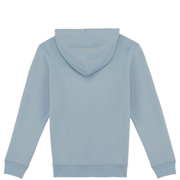 Ecologische uniseks sweater met capuchon Aquamarine XXL