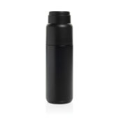 Thermocup RCS recycled geisoleerde fles met beker 500ml, zwart Thermocup RCS recycled geisoleerde fles met beker 500ml, zwart