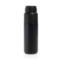 Thermocup RCS recycled geisoleerde fles met beker 500ml, zwart