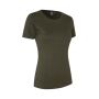 Interlock T-shirt | dames - Olijf, S