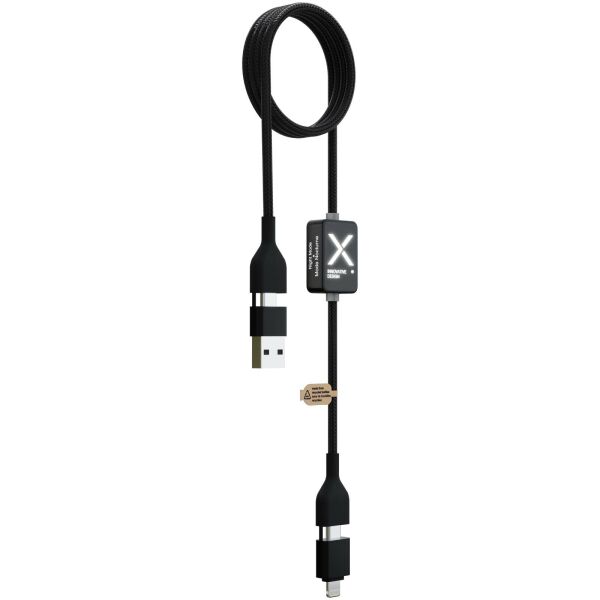 SCX.design C32 60 W switch oplaadkabel met oplichtend logo - Zwart SCX.design C32 60 W switch oplaadkabel met oplichtend logo - Zwart