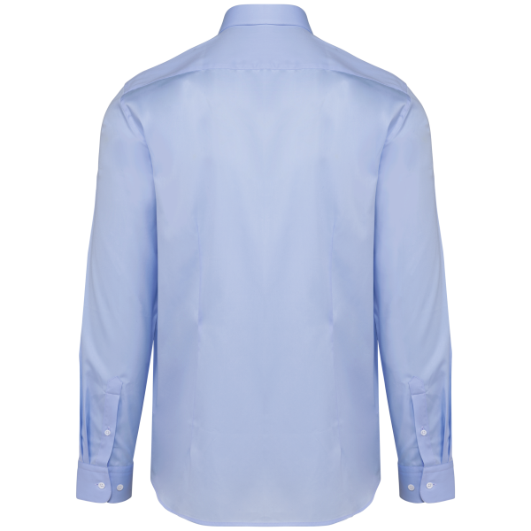 Oxford Pinpoint-Herrenhemd mit langen Ärmeln Essential Blue 3XL Oxford Pinpoint-Herrenhemd mit langen Ärmeln Essential Blue 3XL