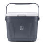 Brisby Koelbox - Frigobox - 22L - Grijs - Tot maximaal 40 uur isolatie - Incl. 4 dikke koelelementen van 450ml - Temperatuur veilige sluiting - Nieuw ontwerp met koelelementen vergrendeld in deksel