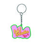 Gepersonaliseerde NFC-sleutelhanger van PVC-rubber met een dubbelzijdig logo-ontwerp