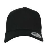 5-PANEL CURVED CLASSIC SNAPBACK, BLACK, One size, FLEXFIT