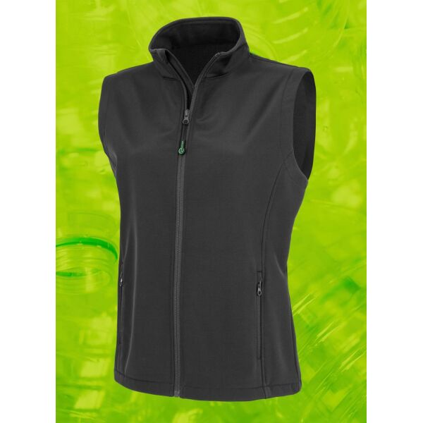 Gerecycleerde dames softshell-bodywarmer