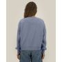 Stella Alma Vintage - Garment-dyed crewneck sweatshirt met een vrouwelijk cut - G. Dyed Blue Grey (XXL)