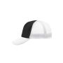 5 Panel Polyester Mesh Cap black/white one size
