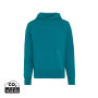 IQONIQ Yoho gerecycled katoen relaxed hoodie, verdigris (XL)