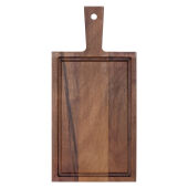 Plank met handvat walnoot