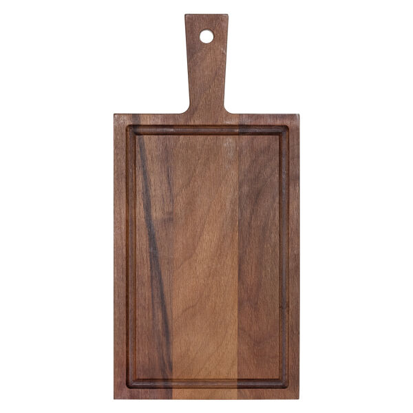 Plank met handvat walnoot