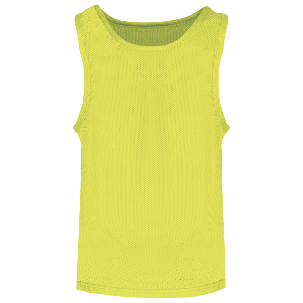 Licht trainingshesje van mesh kids Fluorescent Yellow 6/10 jaar Licht trainingshesje van mesh kids Fluorescent Yellow 6/10 jaar