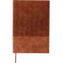 Gerecycled PU-notitieboek (A5) Elian bruin