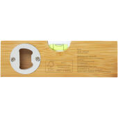 Flush waterpas van bamboe met flesopener - Natuur