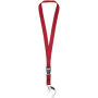 Sagan lanyard met afneembare gesp en telefoonhouder - Rood
