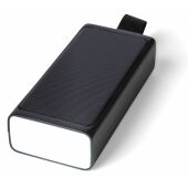 Draagbare gerecycled ABS speaker Malina zwart