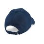 AUTHENTIC 5 PANEL CAP - PIPED PEAK, FRENCH NAVY/WHITE, One size, BEECHFIELD