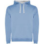 Urban hoodie voor heren - Hemelsblauw/Wit - XS