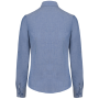 Dames Oxford blouse lange mouwen Oxford Cobalt Blue XL