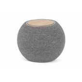 5W luidspreker &amp; 15W draadloze oplader R_PET &amp; bamboe - Grijs