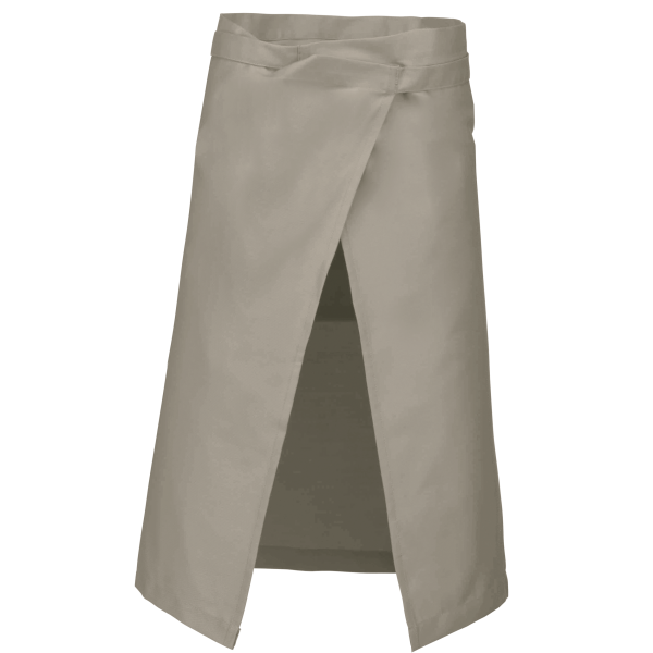 Polykatoen lang schort Beige One Size Polykatoen lang schort Beige One Size