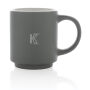 Keramische stapelbare mok 180 ml, grijs
