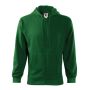 Sweatshirt men's Trendy Zipper bottle green S