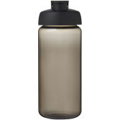 H2O Active® Octave Tritan™ 600 ml sportfles met klapdeksel - Houtskool/Zwart