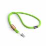Polyester koord-keycord met bamboe plaatje