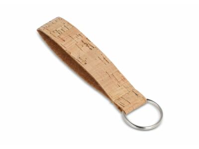 Kurken polsband met sleutelhanger